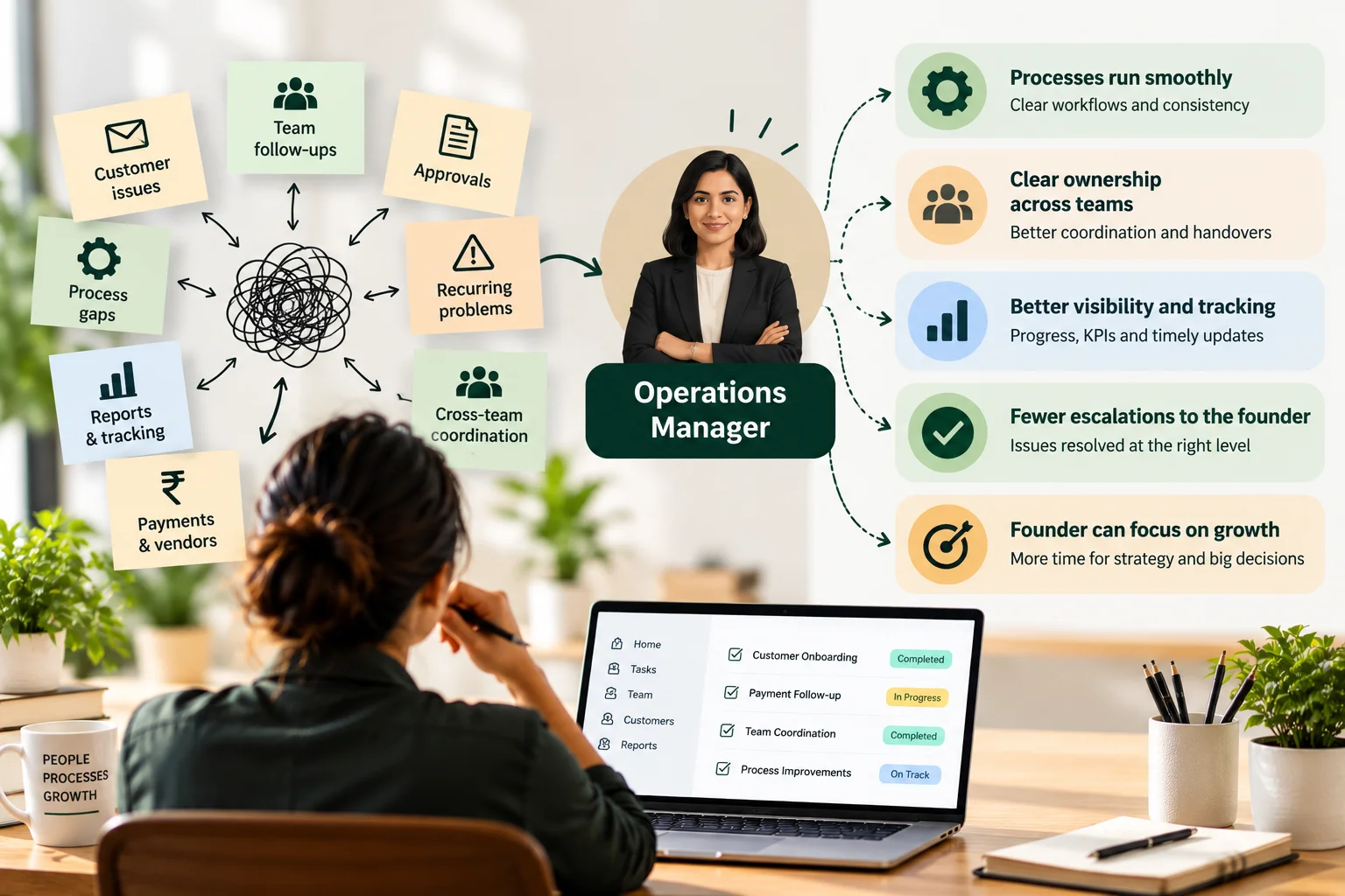 Illustration for the article: When Should a Small Business Hire an Operations Manager?