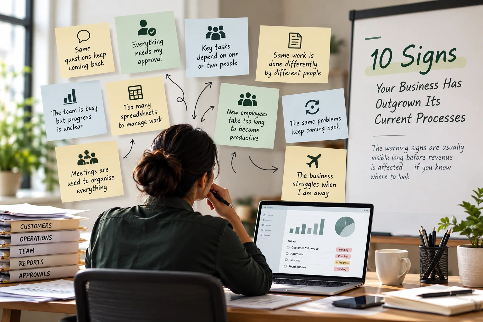 Illustration for the article: 10 Signs Your Business Has Outgrown Its Current Processes