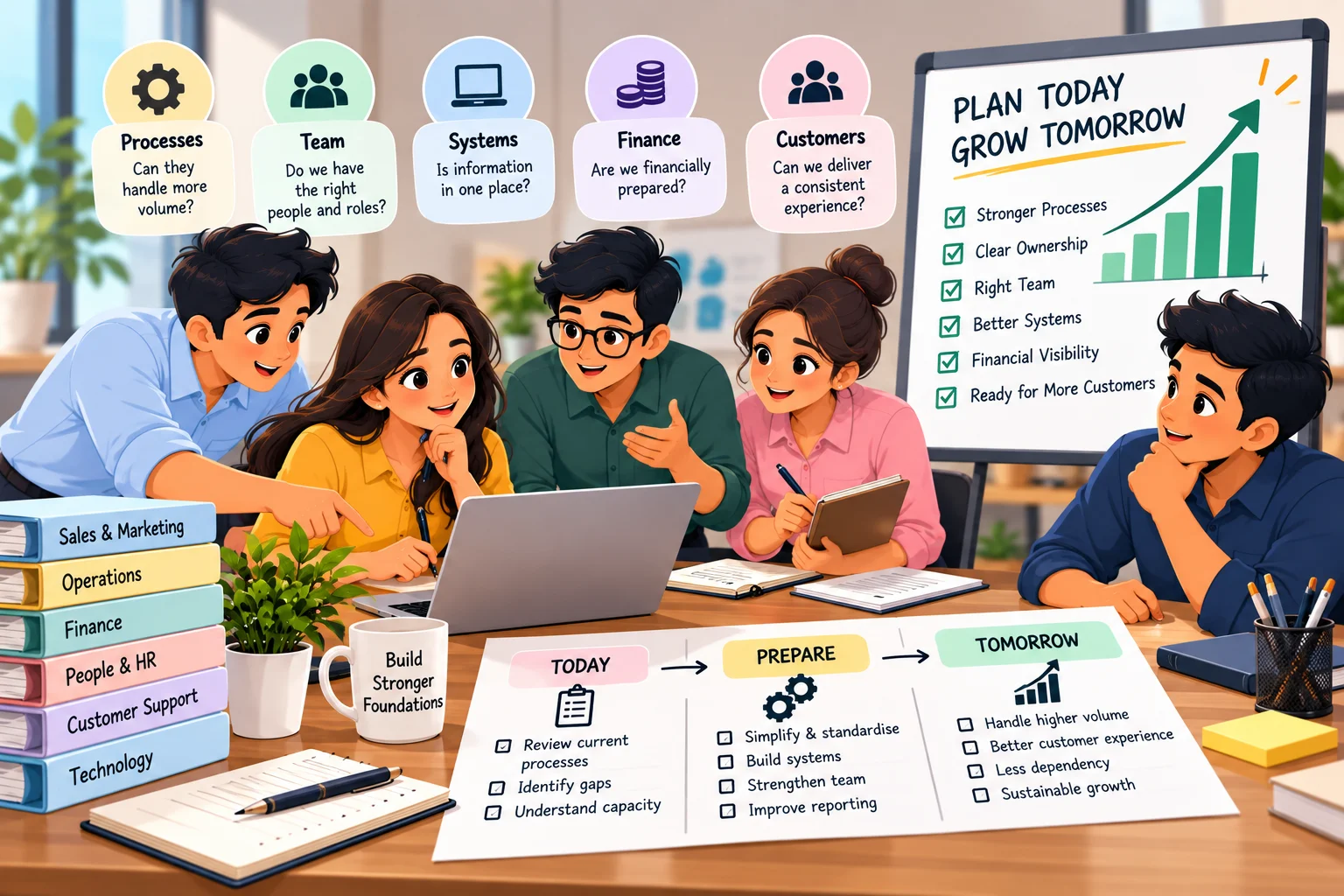 Illustration for the article: How to Prepare a Business for Growth
