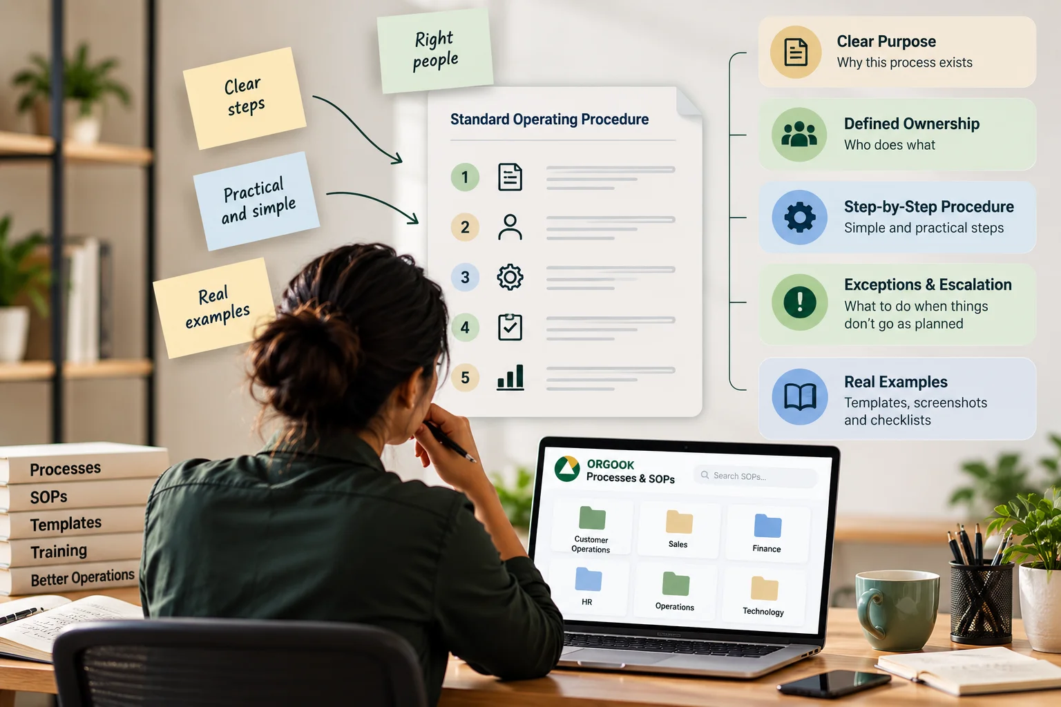 Illustration for the article: How to Build SOPs Employees Actually Use