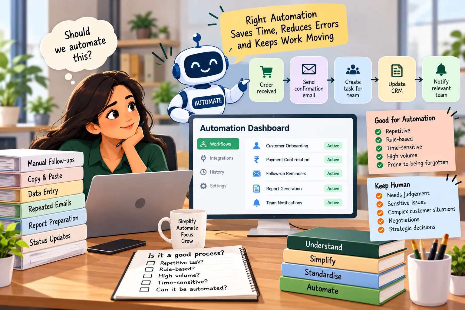 Illustration for the article: When Automation Makes Sense